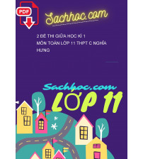 2 Đề thi giữa học kì 1 môn Toán lớp 11 THPT C Nghĩa Hưng