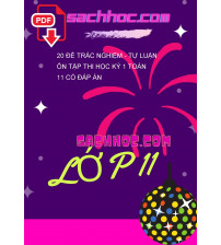 20 đề trắc nghiệm - tự luận ôn tập thi học kỳ 1 Toán 11 có đáp án