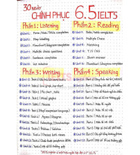 30 ngày chinh phục 6.5 IELTS