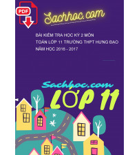 Bài kiểm tra học kỳ 2 môn Toán lớp 11 trường THPT Hưng đạo năm học 2016 - 2017