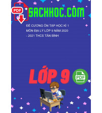 Đề cương ôn tập học kì 1 môn Địa lý lớp 9 năm 2020 - 2021 THCS Tân Bình