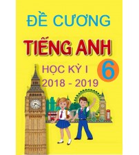Đề cương tiếng anh 6 học kỳ 1 2018 - 2019