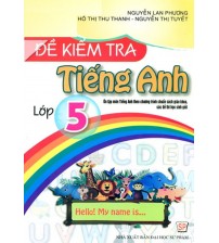 Đề kiểm tra tiếng anh 5