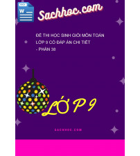 Đề thi học sinh giỏi môn Toán lớp 9 có đáp án chi tiết - Phần 38