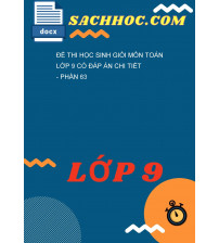 Đề thi học sinh giỏi môn Toán lớp 9 có đáp án chi tiết - Phần 63