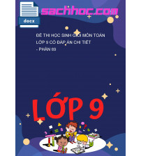 Đề thi học sinh giỏi môn Toán lớp 9 có đáp án chi tiết - Phần 69