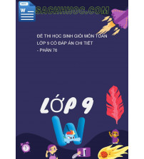 Đề thi học sinh giỏi môn Toán lớp 9 có đáp án chi tiết - Phần 76