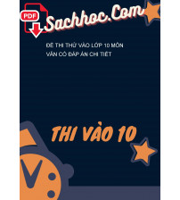 Đề thi thử vào lớp 10 môn Văn có đáp án chi tiết