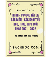 KHDH theo CV4040 tất cả các môn các khối tiểu học, THCS, THPPT năm 2021-2022