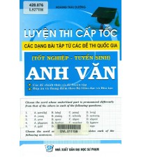 Luyện thi cấp tốc các dạng bài tập từ các đề thi Quốc gia
