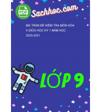 Ma Trận Đề Kiểm Tra Môn Hóa 9 Giữa Học Kỳ 1 Năm Học 2020-2021
