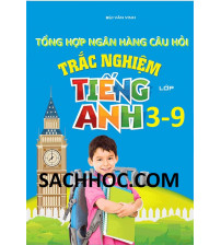 Tổng hợp ngân hàng câu hỏi trắc nghiệm tiếng anh từ lớp 3-9